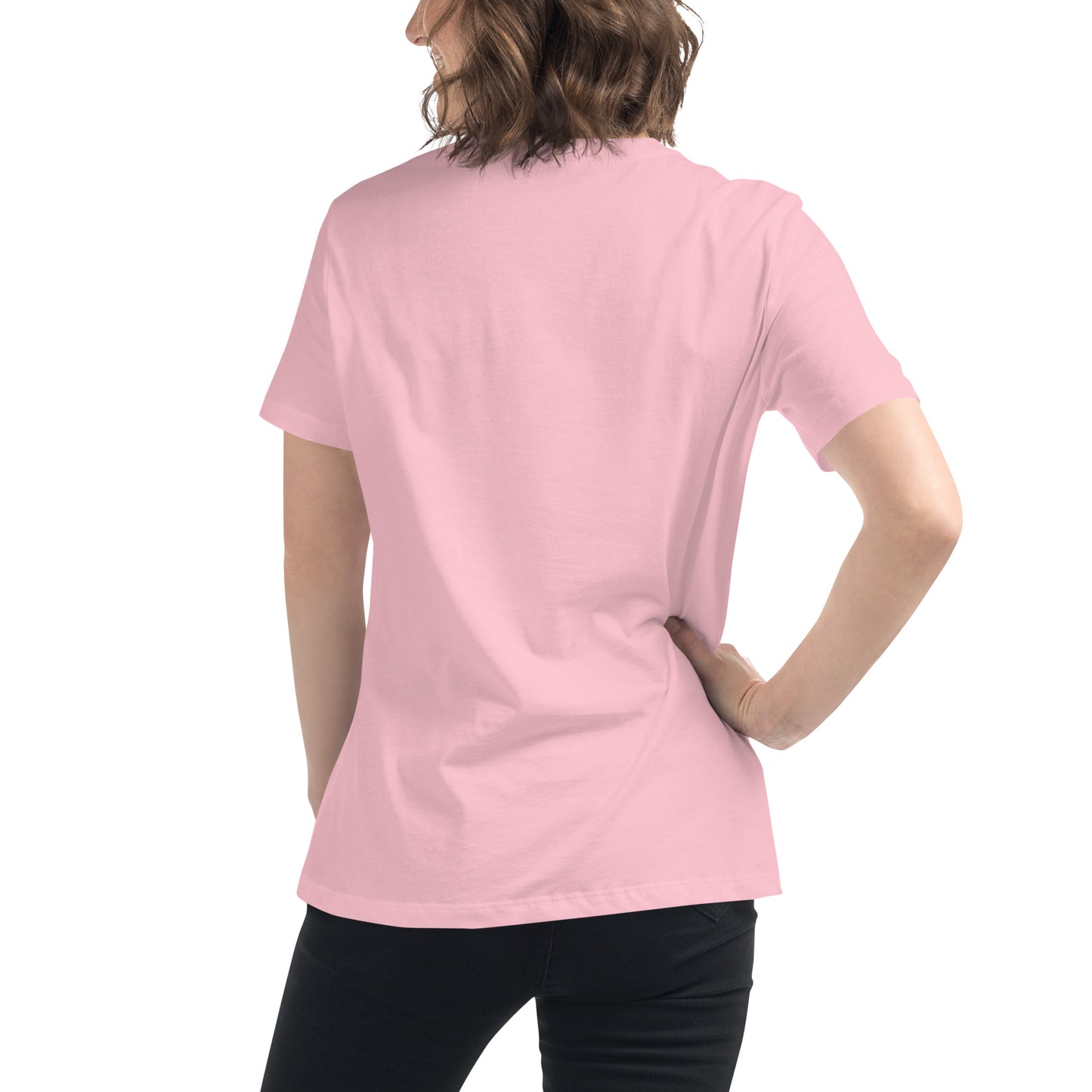 Lockeres Damen-T-Shirt gesticktes Logo